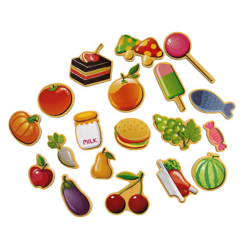 Wooden Magnetic  mini puzzle - Food