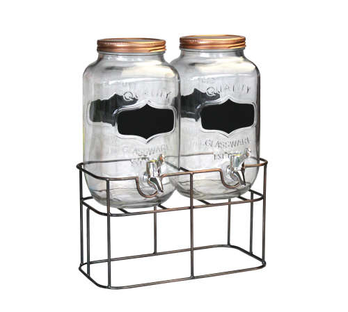 Beverage Dispenser - Rose Decal Duet 4L