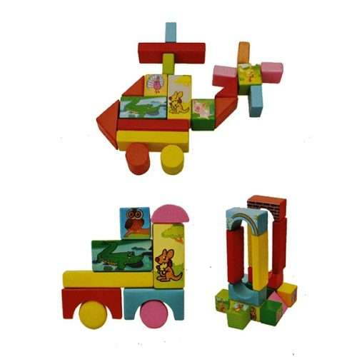 Toy - Wooden Sea Block 68 pcs