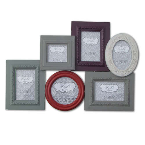 PhotoFrame -Combi Multi col. 6 Frm.