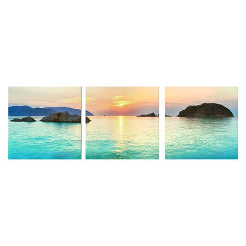 Canvas 'Blue Rise' 40x40x1.8cm - Setx3