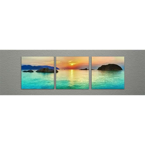 Canvas 'Blue Rise' 40x40x1.8cm - Setx3