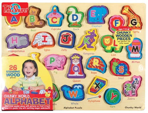 Wooden Puzzle: Alphabet Animals