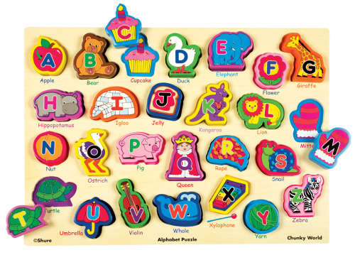 Wooden Puzzle: Alphabet Animals