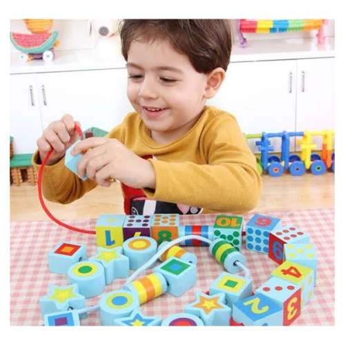 Toy - Lacing Blocks - Blue