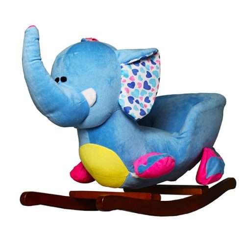 Rocking Plush Blue Elephant