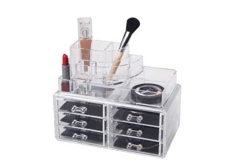 Cosmetic Display - 6 Draw with Accessory - SET OF 2