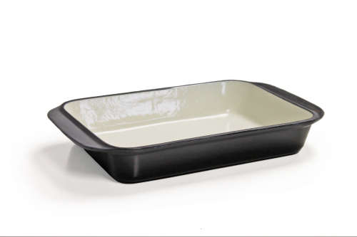 Fine Living Cast Iron Combo -  Casserole + Roasting Pan