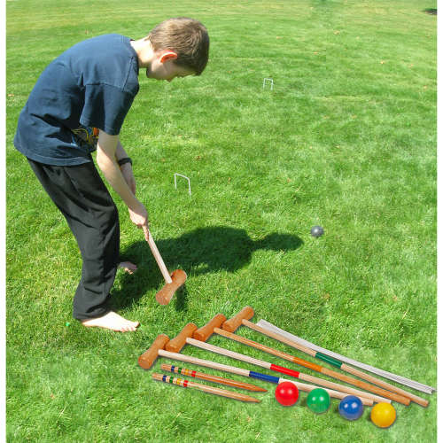 Wooden Croquet Game