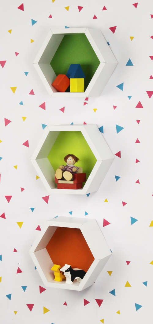 Juno Shelves - Kids Hexagon 3pc