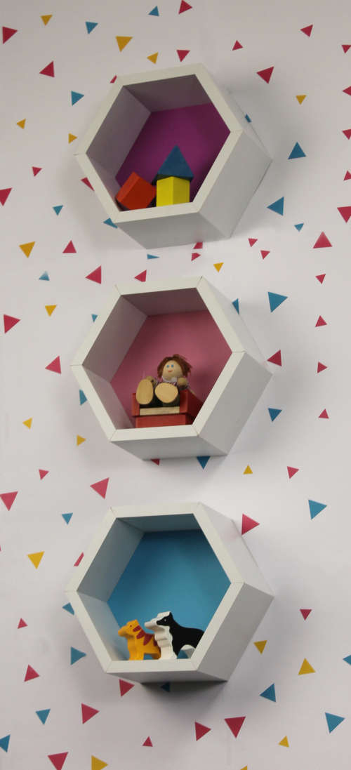Juno Shelves - Kids Hexagon 3pc