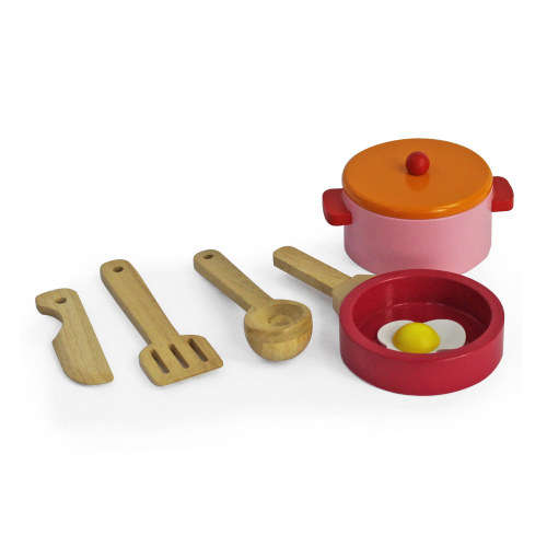 Jeronimo Wooden Kitchen - Green & Orange