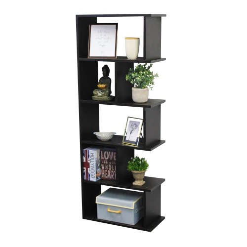 Juno Shelves - Large Standing - Black Wood Grain