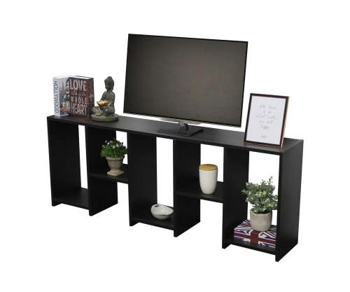 Juno Shelves - Large Standing - Black Wood Grain