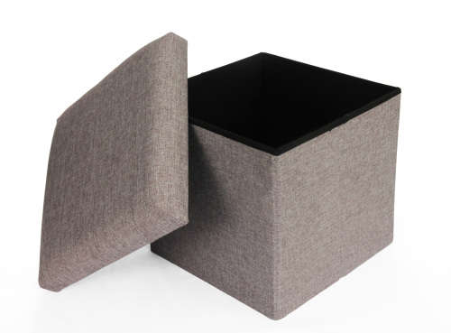 Storage Ottoman Single - Light Grey