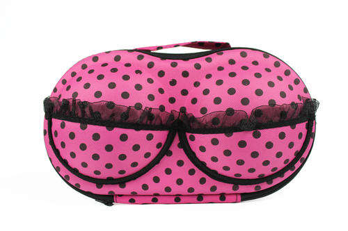 Bra Organiser - Dark Pink Spot