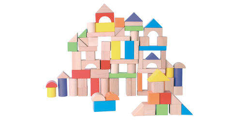 Toy - Wooden Sea Block 68 pcs