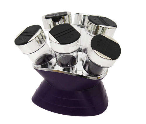 Spice Rack - Retro - Purple 6 pc