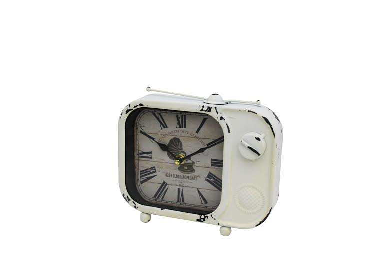 Clock Tv White