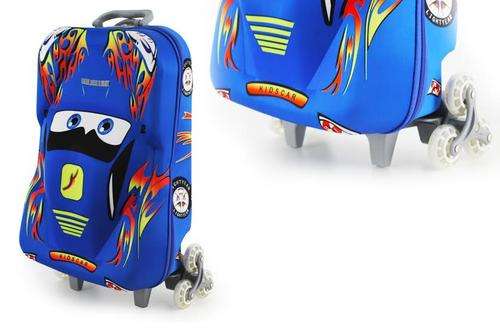 Kids - Backpack Trolley bag - 3D Car
