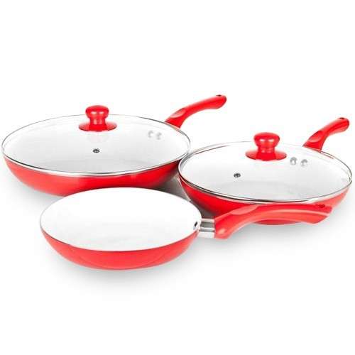 Pot Set - 5pcs  - Red