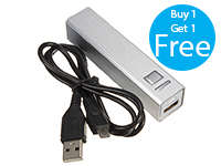Powerbank Metalic 1200 Silver Buy 1 Get 1