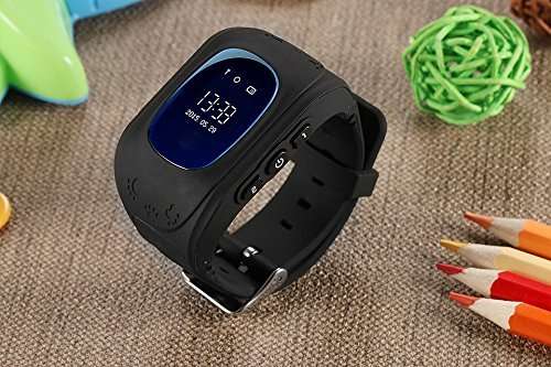 Q50 GPS Tracker Watch For Kids - black