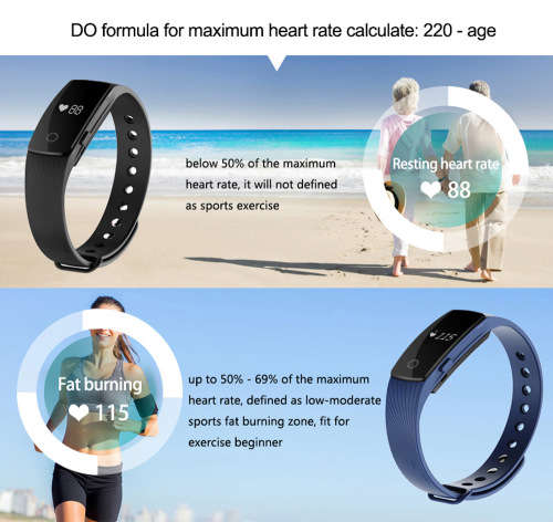 ID107HR Fitness Tracker with Heart Rate