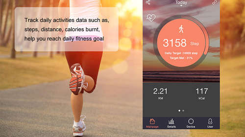 ID107HR Fitness Tracker with Heart Rate