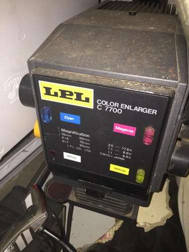 LPL C7700 colour enlarger with 2 nikon lenses