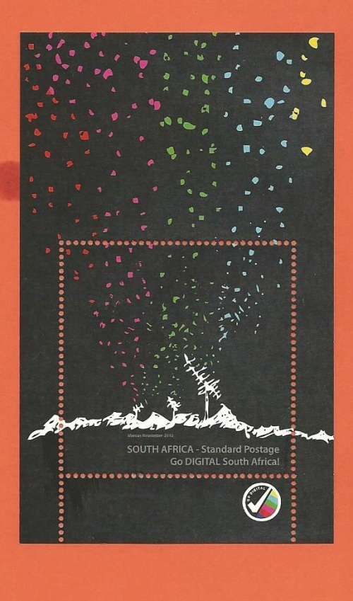 2012 SA - Go Digital - Unusual Design - Miniature Sheet