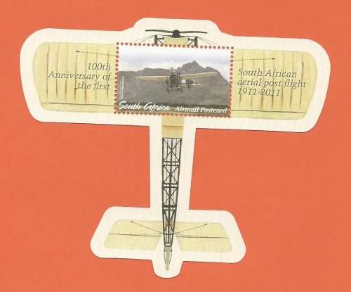 2011 - 100th Anniversary of the 1st South African Aerial Post Flight -1901-2011