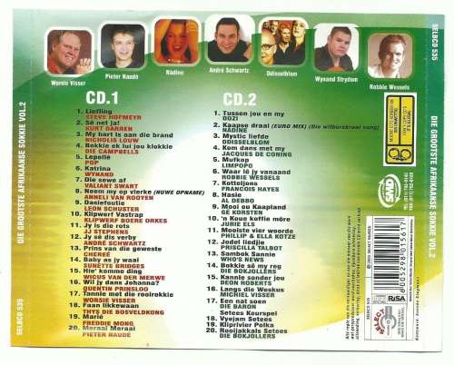 Langarm Sokkie Dansklub Treffers 10,  Musiek vir die Langpad 7  Die Grootste Afrikaanse Sokkie Vol 2