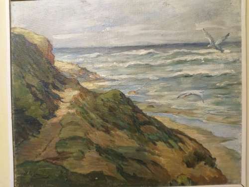 Hedwig Brecher Eibuschitz (1880    1959) Seascape  near George