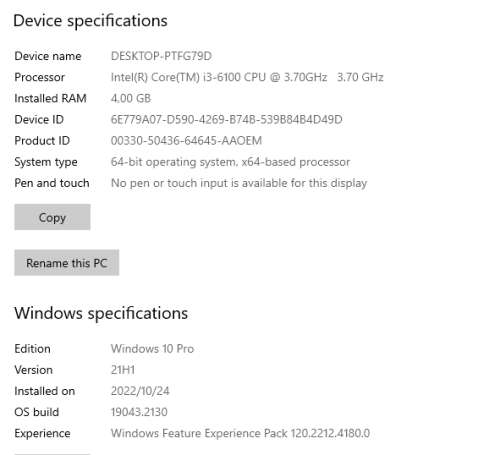 Great Deal!!! Lenovo S510, i3 6100 6th gen 3.7ghz, 4gb ram, 500gb HDD (Read Description)