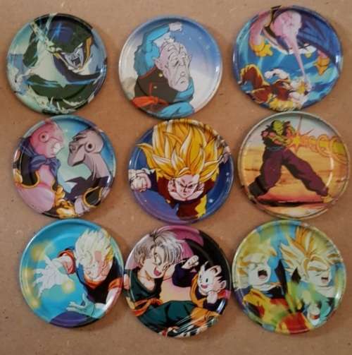 Dragonball Z Metal Tazos - Not Full Collection (9 Tazos)