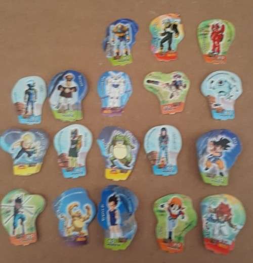 Dragonball GT Stunt Wheels and Heros Tazos - Not Full Collection (30 Tazos)