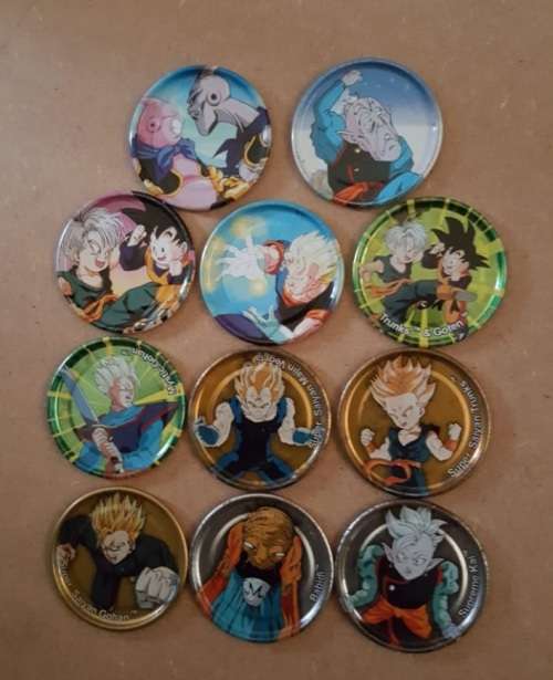 DRAGON BALL Z - 11 METAL TAZOS