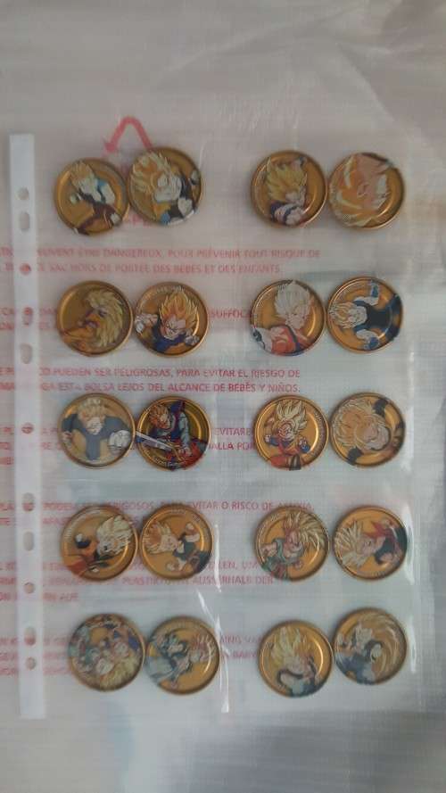 DRAGONBALL Z TAZOS METAL TAZOS FULL COLLECTION