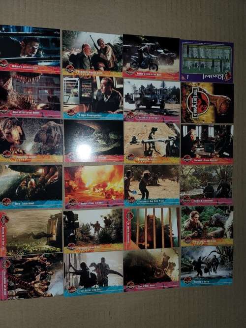 The Lost World: Jurassic Park complete card collection