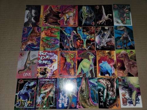 The Lost World: Jurassic Park complete card collection