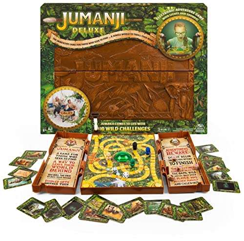 Jumanji Deluxe Game, Immersive Electronic Version of The Classic Adventure Movie Board Game, with Li