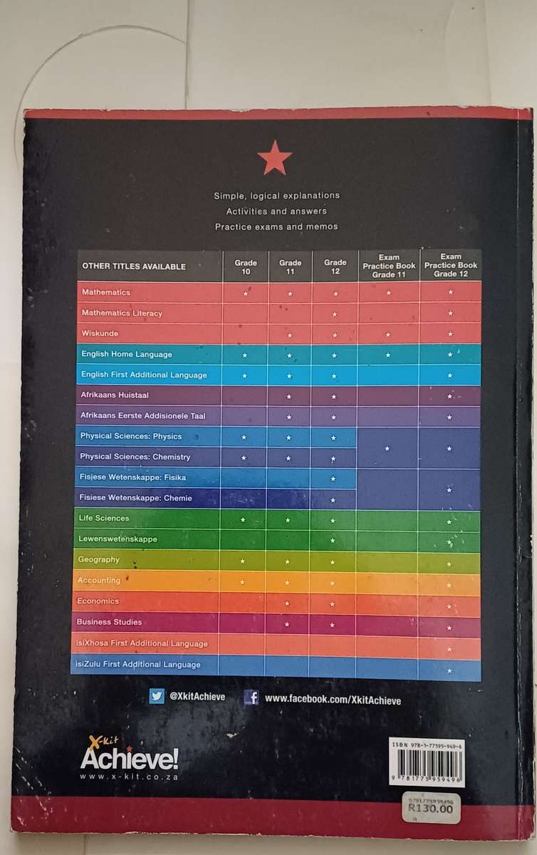 CAPS X-KIT ACHIEVE! MATHEMATICAL LITERACY GRADE 12