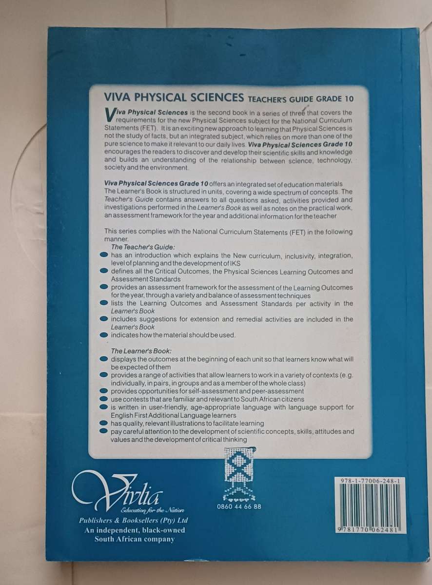VIVA PHYSICAL SCIENCES TEACHER'S GUIDE GRADE 10