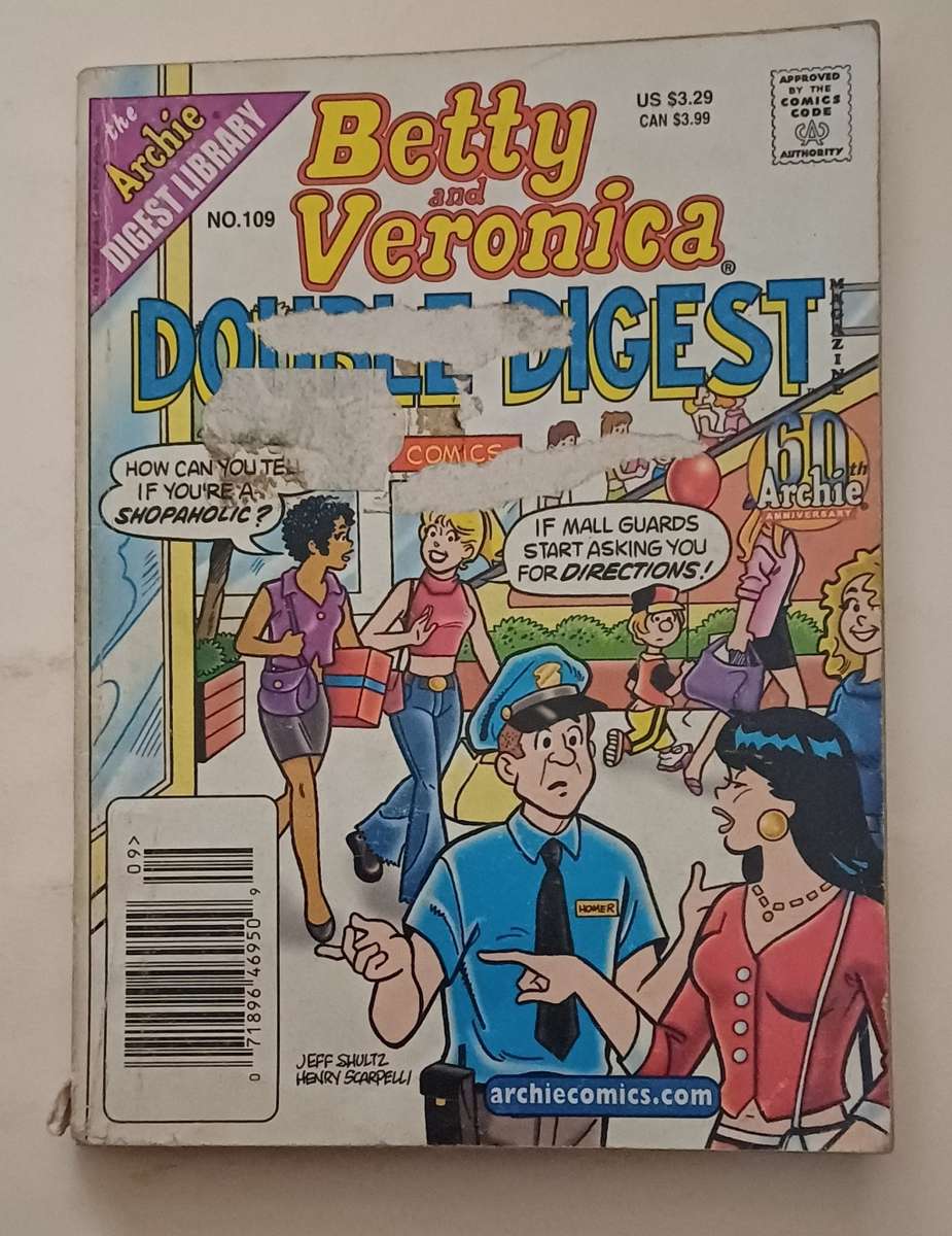 ARCHIE DIGEST LIBRARY - BETTY AND VERONICA DOUBLE DIGEST NO 109