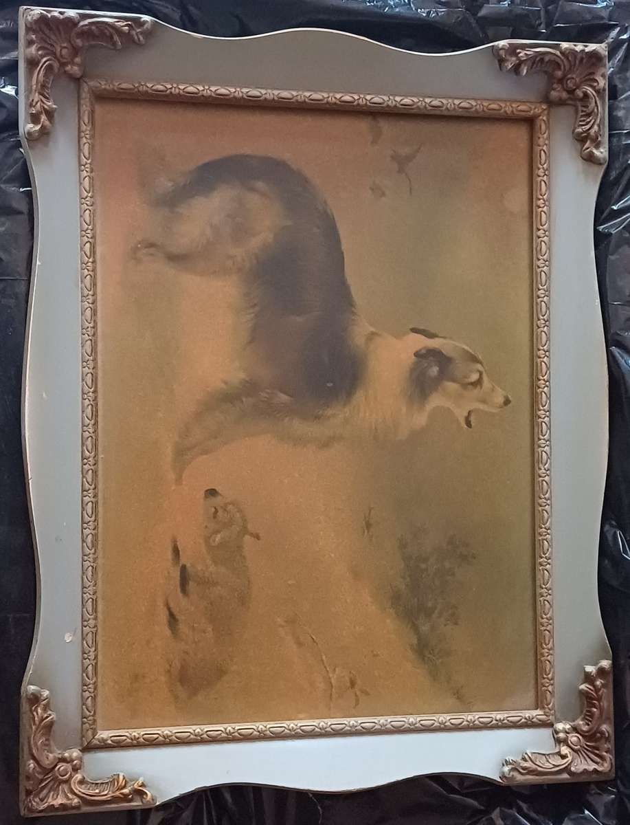 Shepherd`s Call by Hunt? ANTIQUE NORMAL PAINTING