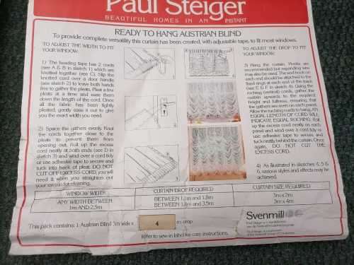 Ready to hang Curtains (Paul Steiger)- Quantity 2