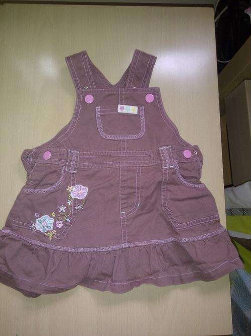 BABY GIRLS PURPLE DRESS 3-6 MONTHS