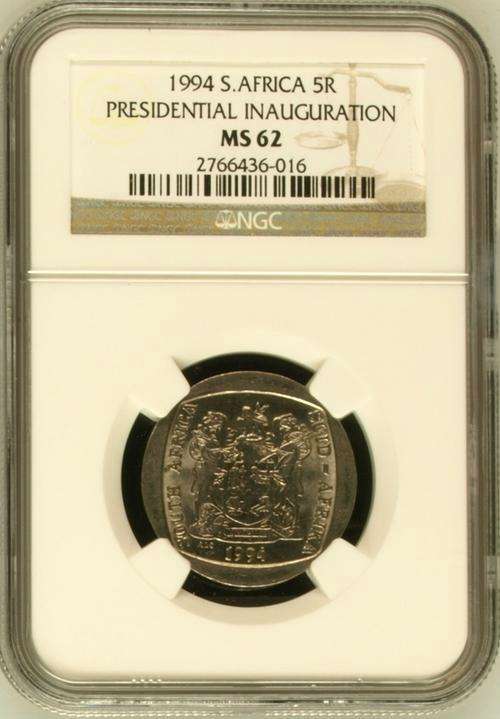 1994 Presidential Inauguration R5 ## MS62 ## Very Rare ## High Value!