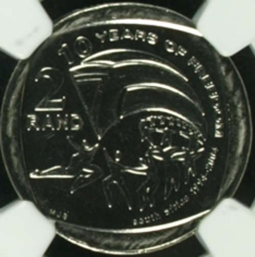 *** 2nd Finest Known *** 2004 10 Years of Democracy R2 *** MS66 *** Mintage: 5885